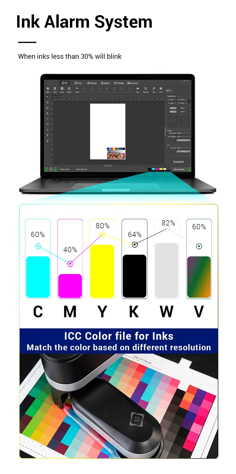 Imprimante UV 6090 PRO – 3 Têtes Epson & Pression Négative