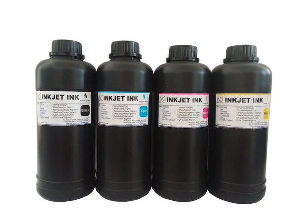 Encres UV LED Premium — CMYKW + Vernis
